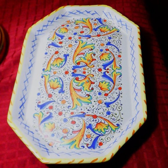 DERUTA Ceramiche ~ TRAY MERIDIANA ~ Made in Italy - Picture 1 of 1